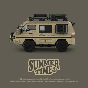 489 Piezas <span class=keywords><strong>de</strong></span> Bloques <span class=keywords><strong>de</strong></span> Construcción <span class=keywords><strong>de</strong></span> Plástico para Camper, Camión <span class=keywords><strong>de</strong></span> <span class=keywords><strong>Pasajeros</strong></span> Urbano, Furgoneta, Set con Caja <span class=keywords><strong>de</strong></span> Exhibición, <span class=keywords><strong>Juguete</strong></span> Educativo DIY, Regalos Festivos - Product Image 2