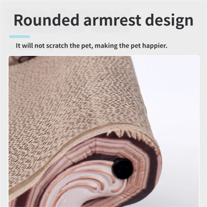 Ekstra Büyük Sevimli Tarz Kedi Tırmalama Tahtası Kanepe Şezlong Kedi Yatağı Oluklu Kağıt Tırmalamaya Dayanıklı Tüy Dökmez Kedi Oyuncağı - Product Image 3