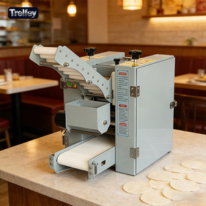 เครื่องรีดแป้งไฟฟ้าอเนกประสงค์สำหรับร้านอาหาร เครื่องทำแป้งเกี๊ยว เครื่องทำแป้งปอเปี๊ยะสำหรับทำขนมเกี๊ยวซ่า - Product Image 1