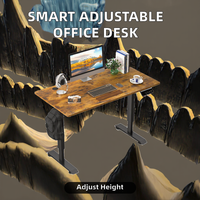 Bureau réglable en hauteur électrique à double moteur, bureau debout ergonomique, cadre de bureau pour mobilier de bureau