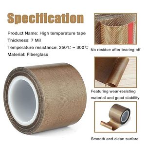 <span class=keywords><strong>Cinta</strong></span> Adhesiva de Teflón PTFE Resistente a Altas Temperaturas de Fábrica GOC para Máquina de Sellado de Bolsas de Plástico - Product Image 1