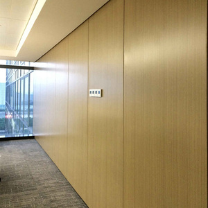 Cloison modulaire Cloison en bois Texture solide Cloison de bureau Cloison double pour intérieur de bâtiment commercial - Product Image 1