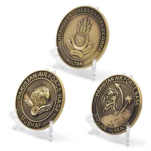 Moneda de recuerdo de águila personalizada, oro antiguo, bronce, metal, regalo, oem, muestra gratis