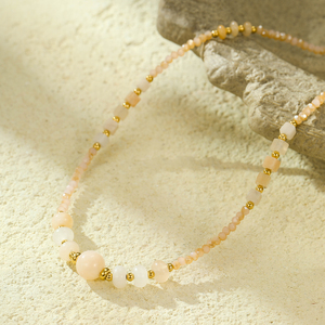 Collana di perle di pietre preziose in stile classico estivo a forma di sfera per <span class=keywords><strong>gioielli</strong></span> da anniversario da donna e da ragazza - Product Image 4