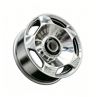Rueda Forjada Aerodinámica de Alto Rendimiento Personalizada de 20 Pulgadas, Negro Brillante con Centro Mecanizado, Llanta de Radios Cerrados 5x112 para Audi A3 S3 RS3