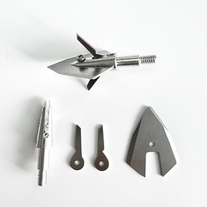 Tùy Chỉnh 100 Hạt Cố Định 4 Lưỡi <span class=keywords><strong>Broadheads</strong></span> Cho Nỏ Gia Công Nhôm Hợp Kim Thép Không Gỉ Bắn Cung Săn Bắn Tên Đầu Mũi Tên - Product Image 6