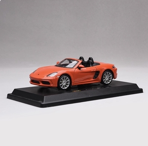 <span class=keywords><strong>Modellino</strong></span> Auto Sportiva Decappottabile <span class=keywords><strong>Porsche</strong></span> 718 Boxster in Scala 1:24, in Lega di Alluminio Pressofusa, Pezzo da Esposizione Personalizzato - Product Image 1