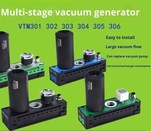 Pneumatic VTM Multi-stage Plastic Vacuum Generator High <strong>Flow</strong> High Suction Powerful Breaker Valve <strong>Detection</strong> 5kg 1-Year Warranty - Product Image 2