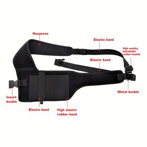 Funda de pistola para zurdos con triple retención, oculta, de portación profunda, para axila - Product Image 4