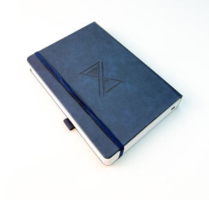 สมุดบันทึกปกหนังแข็งแบบกำหนดเองพร้อมออกแบบโลโก้ - Product Image 3