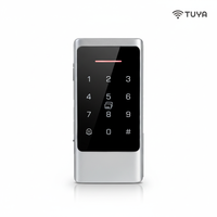 Clavier de contrôle d'accès intelligent WIFI TUYA étanche et fin en alliage de zinc avec prise en charge des cartes de proximité et du NFC pour les systèmes d'entrée