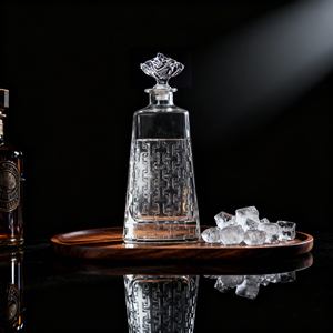 <span class=keywords><strong>Carafe</strong></span> à eau en cristal de whisky de luxe <span class=keywords><strong>personnalisée</strong></span> avec logo, nouveauté, 650 ml, classique, transparente, <span class=keywords><strong>gravée</strong></span> - Product Image 2