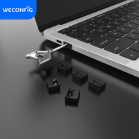 Bloqueador de Puertos USB Reutilizable Tipo A con Llave