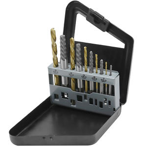 Juego de 10 extractores de brocas de acero de alta velocidad para mano izquierda, totalmente rectificados, en caja de hierro, con kit de extracción de tornillos rayados para exportación - Product Image 3