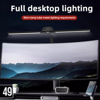 Capteur tactile Ultra lumineux télécommande Clip sur bureau Table lampe de lecture écran moniteur tâche lumière avec horloge