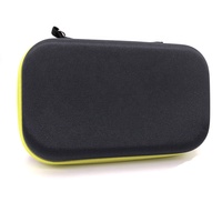 Étui de voyage compact imperméable en EVA semi-rigide 600D pour tondeuse, rasoir, rasoir électrique, poignée facile, fermeture éclair, compartiment organisateur