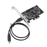 Carte d'extension PCIe vers FireWire 1394 pour appareil photo numérique, adaptateur de capture vidéo HD DV avec convertisseur de compression pour PC