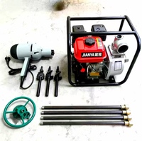 Foreuse électrique portable Dolphin avec engrenages et moteur 1,5KW/2,2KW, portative pour forage peu profond de 40m dans les jardins domestiques