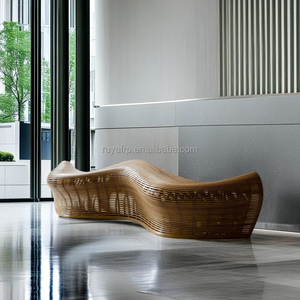 Sièges d'intérieur en rotin pour la salle d'exposition du hall de l'hôtel Design naturel élégant Idéal pour les salons et les salles d'attente dans les <span class=keywords><strong>lieux</strong></span> <span class=keywords><strong>publics</strong></span> - Product Image 4