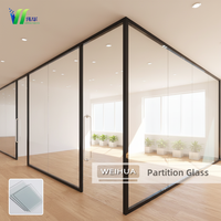 Verre trempé laminé EVA, verre de sécurité décoratif à motifs pour cloison intérieure