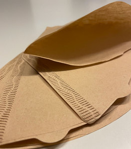 Filtros de café cónicos sin blanquear estilo americano marca EMMA, color marrón, 100 unidades/caja - Product Image 3