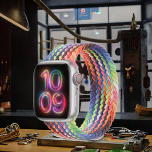 ShanHai asli mewah konektor dikepang <span class=keywords><strong>Hook</strong></span> dan <span class=keywords><strong>Loop</strong></span> tali untuk jam tangan Ultra Band nilon Model Solo - Product Image 3