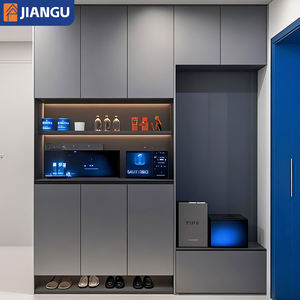 <span class=keywords><strong>Meuble</strong></span> à chaussures d'entrée de luxe léger avec rangement <span class=keywords><strong>fermé</strong></span>, organisateur de chaussures moderne pour la maison - Product Image 1