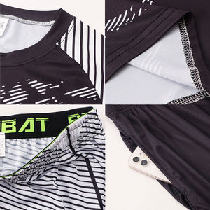 Ropa deportiva personalizada para gimnasio, traje ajustado de manga larga, ropa deportiva para gimnasio, conjunto de entrenamiento de 3 piezas para hombre - Product Image 5