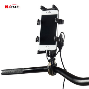 ที่ยึดโทรศัพท์มือถือแบบ USB ยี่ห้อ N-Star สำหรับ <span class=keywords><strong>iPhone</strong></span> และ Android ใช้ได้กับแฮนด์มอเตอร์ไซค์และในรถยนต์ - Product Image 3