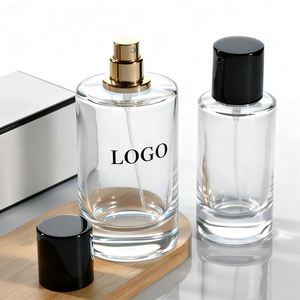 Matte Black 50ml & 100ml Mens Perfume Empty Glass <b>Spray</b> Bottle with Box 30ml <b>Volume</b> - Product Image 1