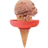 Support en silicone anti-goutte de qualité alimentaire, écologique, pour bâtonnets de glace et cornets de crème glacée, avec fonction anti-déversement