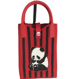2026 Korean Style New Niche Cartoon Panda Hobos Shoulder Crossbody Phone <strong>Bag</strong> Open Soft Handle Polyester Handbag Casual Women's - Product Image 5