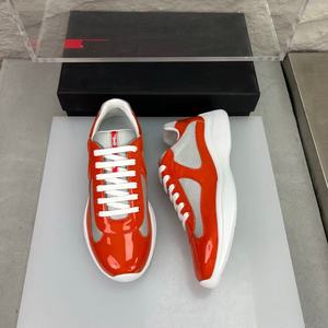 Chaussures de course en daim de haute qualité au design luxueux Orange PADDS Haute couture Légères - Product Image 1