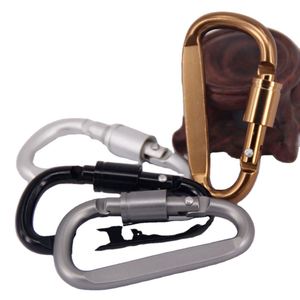 คาราไบเนอร์แบบหนีบพร้อมห่วง D สำหรับเดินป่ากลางแจ้ง ทำจากอลูมิเนียมอัลลอยด์ แข็งแรง ทนทาน พร้อมตัวล็อคแบบสกรู ใช้งานง่าย พกพาสะดวก เป็นมิตรกับสิ่งแวดล้อม - Product Image 3