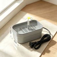 Bassin de bain pour perroquets avec circulation automatique, dispositif de bain pour oiseaux pour calops et conures, grand bassin de douche