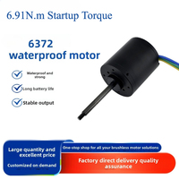 Moteur sans balais étanche 6372 24V 481W 6.91Nm à couple élevé pour propulseur sous-marin, système de propulsion électrique hors-bord pour SUP