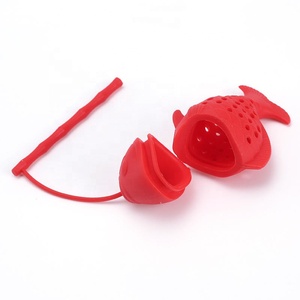 New Eco-Friendly Silicone Fish Tea Strainer Creative Home &amp; Car Use Easy Storage Tea Filter - Product Image 2