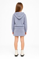 Robe Pull Enfant Personnalisée en Maille Fine à Manches Longues et Capuche – Style Décontracté Tendance Automne Hiver Noël – Tricot Acrylique Basique pour Enfants