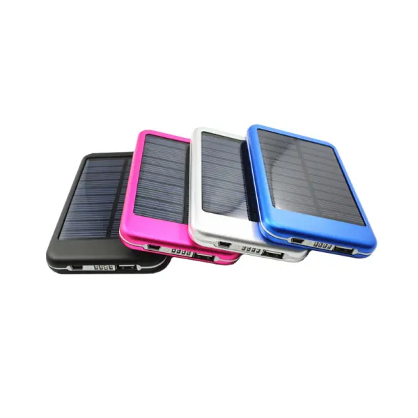 Power bank, 4000mAh, batterie solaire de voyage, Camping, pour téléphone portable, nouveau