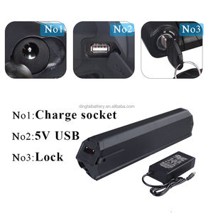 Batería de litio dorado ebike 48V 10.4Ah 13Ah 17.5Ah para Vyron 500W Liv-E <span class=keywords><strong>Cumulus</strong></span> Pro Commuter LIKOO MT 29 CT 27,5 CT28M bike - Product Image 3