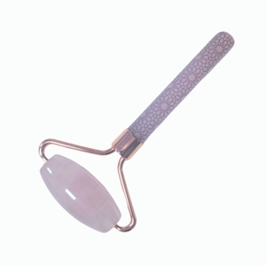 ลูกกลิ้งนวดหน้าโรสควอตซ์แบบหัวเดียว พร้อมเครื่องมือขูดกัวซา - Product Image 3