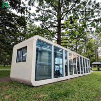 Maison conteneur en acier contemporaine Apple, style de conception européen, villa, appartement, bureau, bâtiment commercial, utilisation de panneaux sandwich