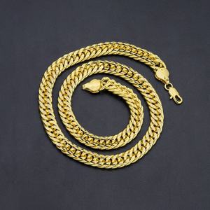 JXX Novedad: Cadena de Latón Chapada en Oro de 24K Estilo Cubano Hip Hop con Cuentas Grandes para Hombre y Mujer, Ideal para Regalo - Product Image 5