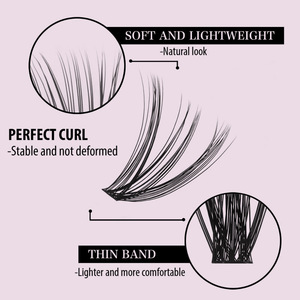 <span class=keywords><strong>Pestañas</strong></span> Postizas Mixtas <span class=keywords><strong>de</strong></span> Gran Capacidad 30D-100D, Tipo D Denso Segmentado, Curvatura 8-16mm, Naturales, para Venta Transfronteriza en Europa y Estados Unidos - Product Image 3