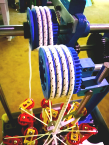 Mini Mô Hình Một đầu Polypropylene dây sợi Carbon ren dệt máy 16 tàu sân bay PP dây bện máy - Product Image 4