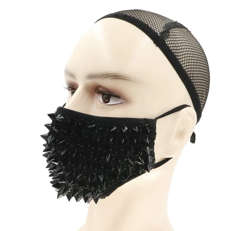 फैशन PM2.5 विभिन्न पुन: प्रयोज्य धो सकते हैं कपास चेहरा को कवर सादे काले DIY maskss Facemask