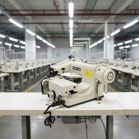 Nouvelle machine à coudre industrielle à colonne RN-106TT pour combinaisons de plongée en néoprène, pantalons de surf et de chasse sous-marine, avec fil foncé et composant moteur central