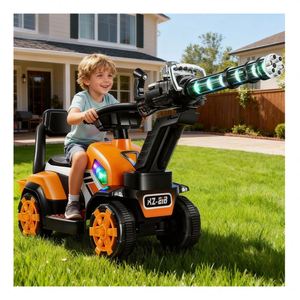 Excavadora Eléctrica de 24V con Licencia para Niños de 2 a 7 Años, con Pedal, Control Remoto, MP3, Construcción de Plástico Resistente, para Uso en Exteriores - Product Image 1