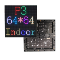 Module matriciel LED P3 intérieur 192x192mm 64x64 pixels 1/32 numérisation Hub75 Panneau d'affichage LED SMD couleur pleine