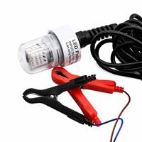 Lampe de pêche sous-marine LED 60W 12V DC verte, submersible, attirant les calmars, étanche, pour la pêche de nuit, pour bateau